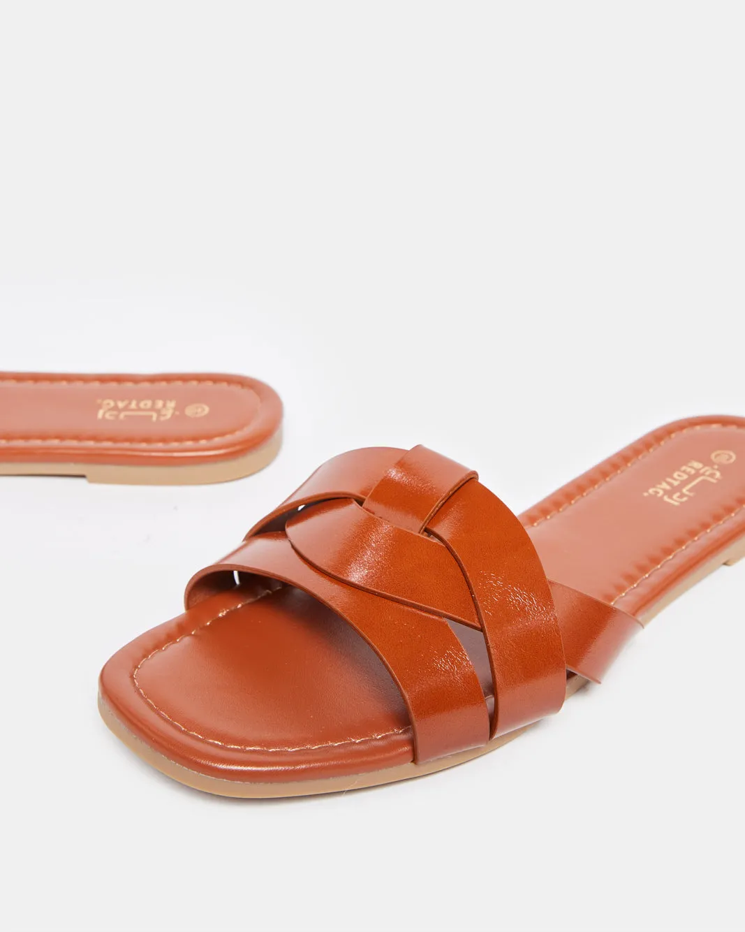 Women Brown Strappy Mule sold by Redtag product image thumbnail 3