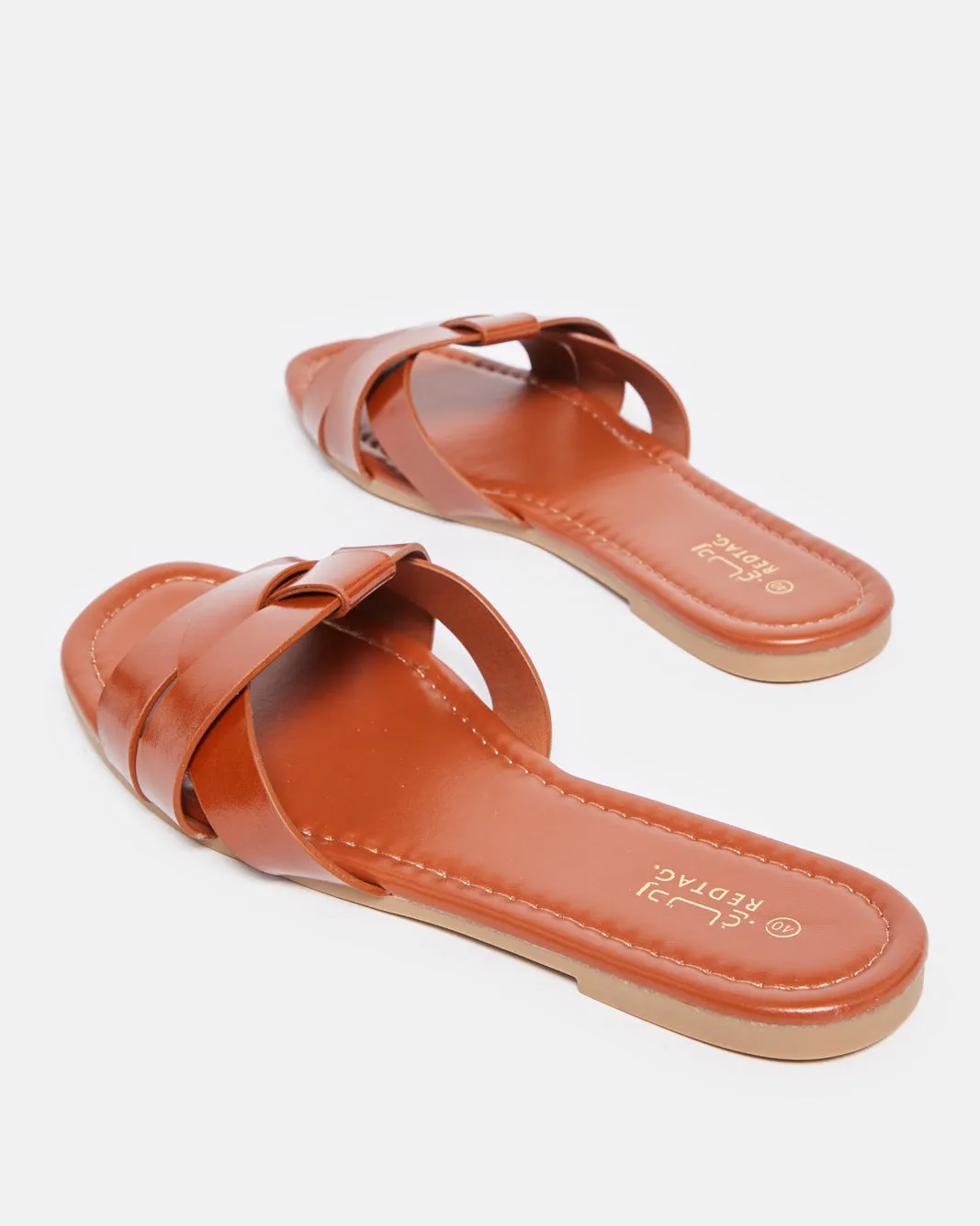 Women Brown Strappy Mule sold by Redtag product image thumbnail 4