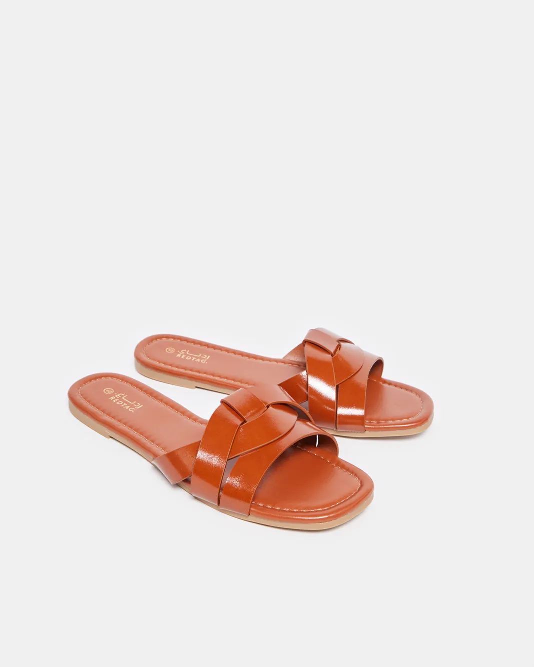 Women Brown Strappy Mule sold by Redtag product image thumbnail 2