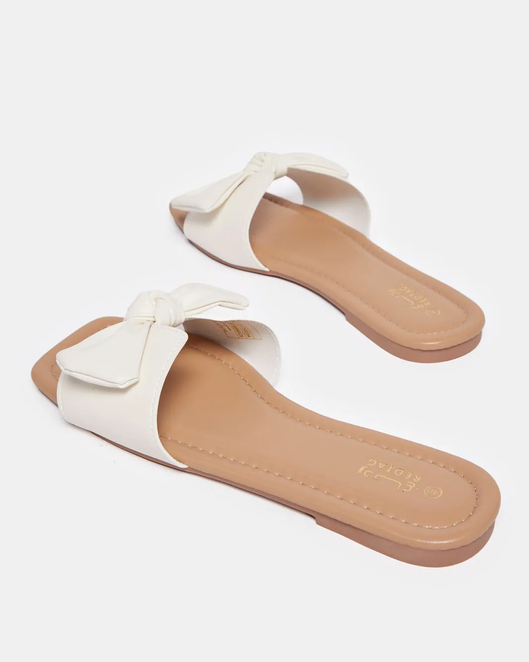 Women Beige Bow Trim Mule sold by Redtag product image thumbnail 4