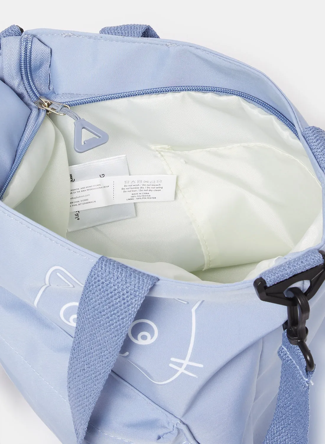 Girls Blue Printed Shopper Bag sold by Redtag product image thumbnail 4