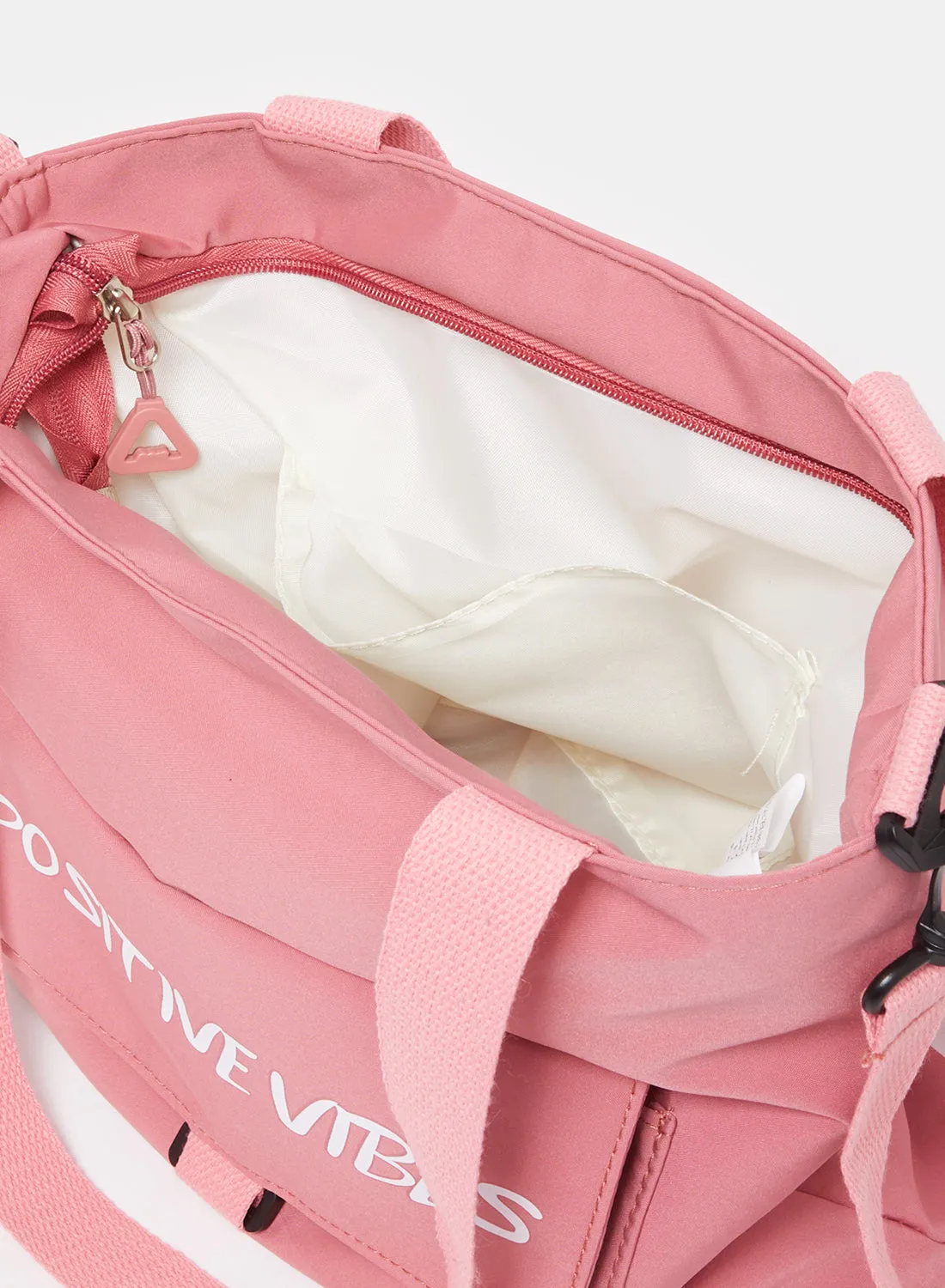 Girls Pink Printed Shopper Bag sold by Redtag product image thumbnail 4