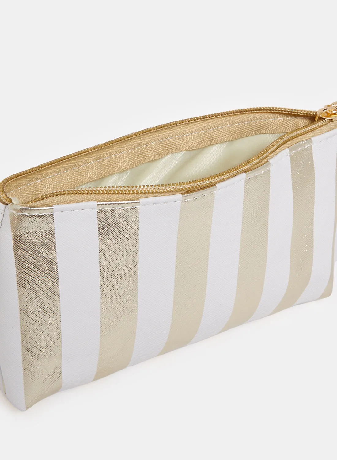 Women Gold & White Cosmetic Bag Set (Pack of 3) sold by Redtag product image thumbnail 5