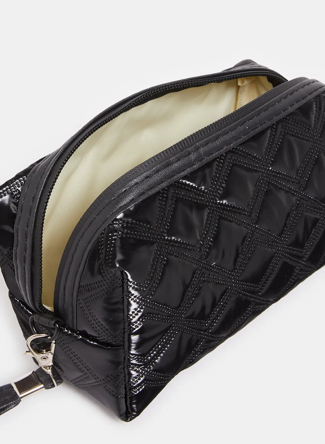 Women Black Quilted Pouch sold by Redtag product image thumbnail 4
