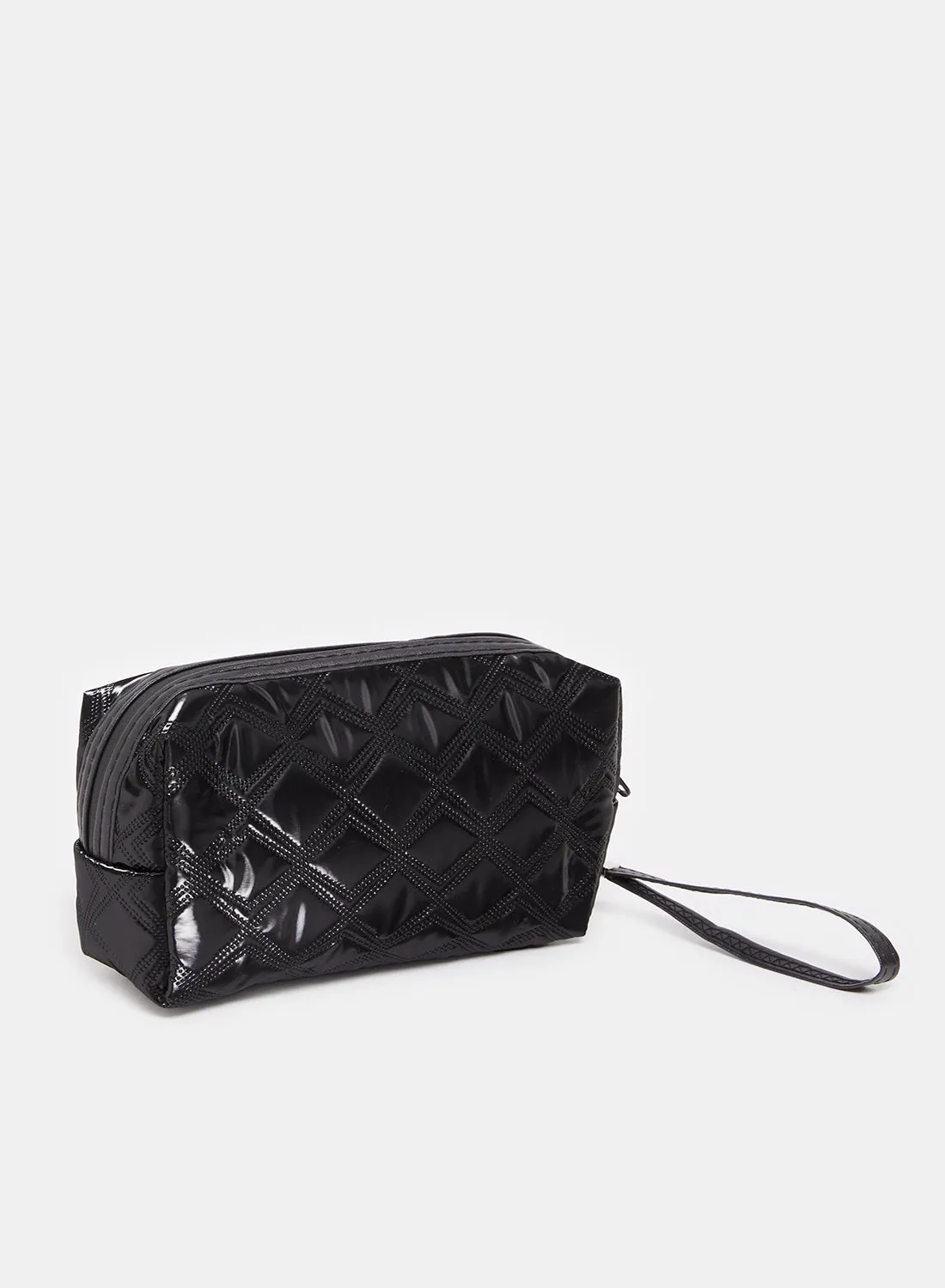 Women Black Quilted Pouch sold by Redtag product image thumbnail 2