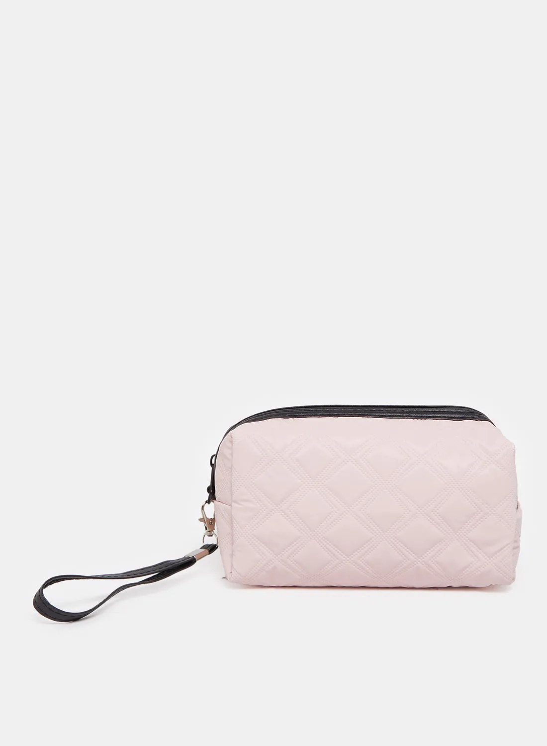 Women Pink Quilted Pouch sold by Redtag
