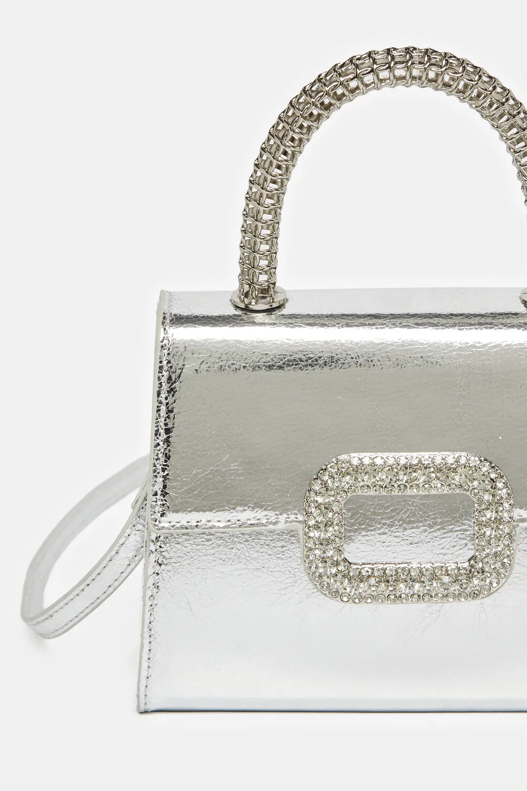Women Silver Embellished Evening Bag sold by Redtag product image thumbnail 3