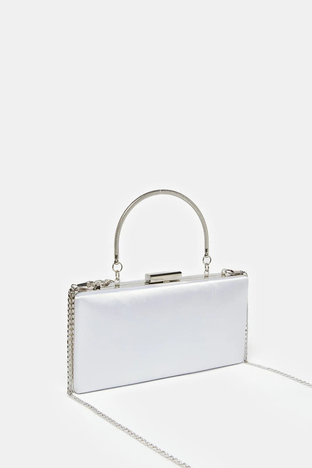 Women White Embellished Clutch Bag sold by Redtag product image thumbnail 2