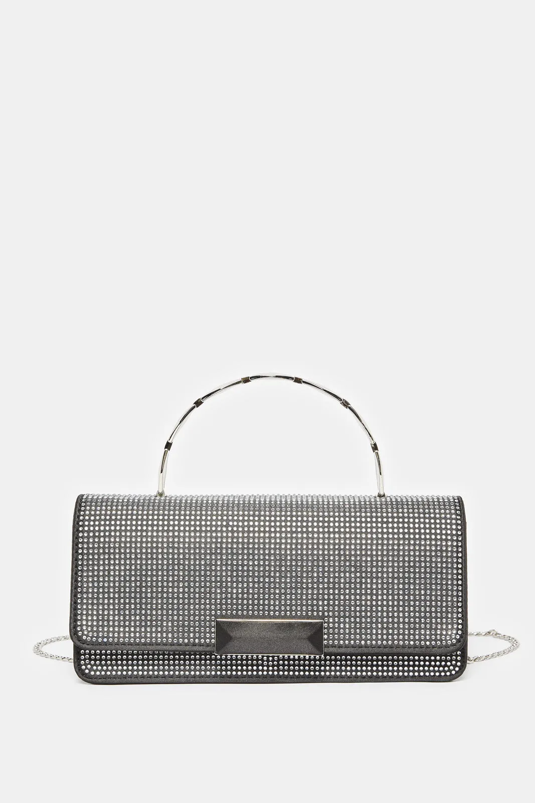 Women Black Embellished Evening Bag sold by Redtag