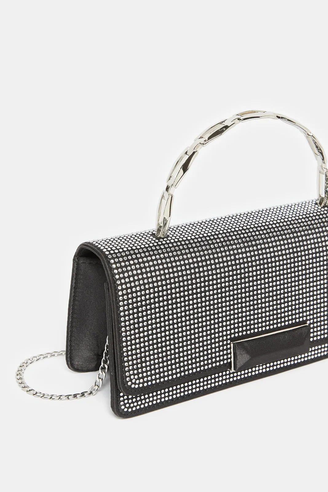 Women Black Embellished Evening Bag sold by Redtag product image thumbnail 3