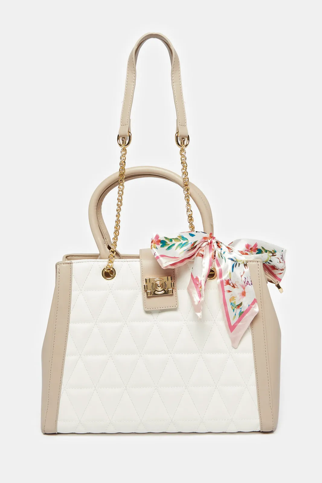 Women Beige Embellished Day Bag sold by Redtag