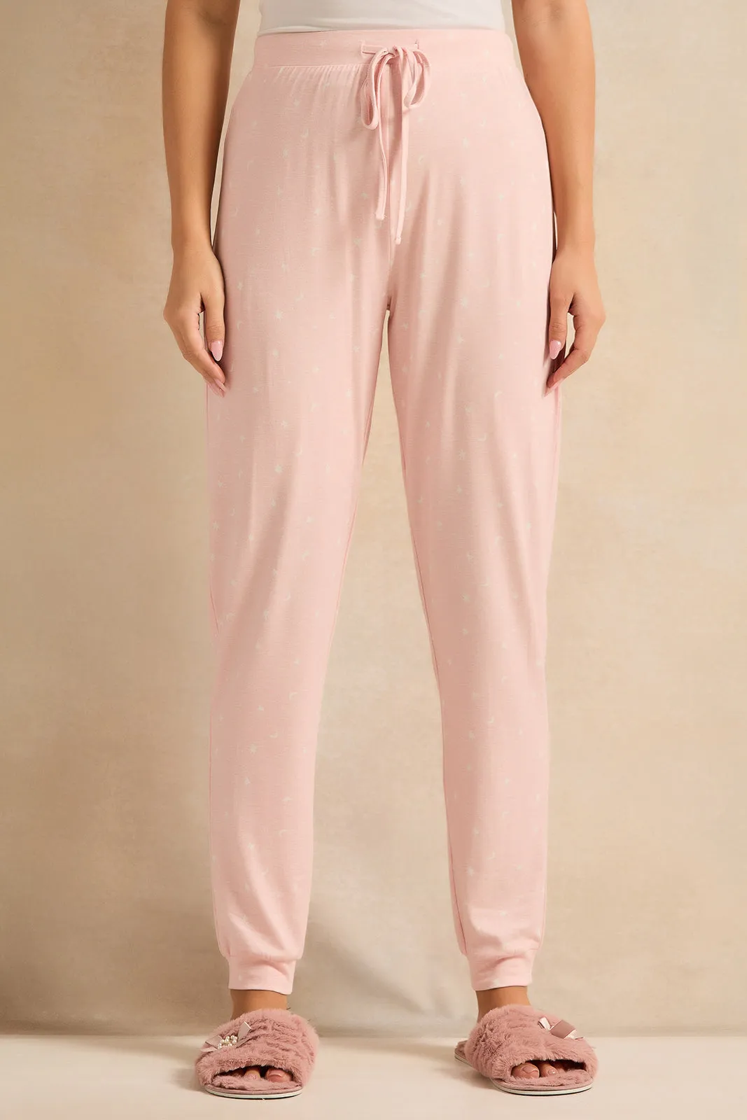Women Pink Printed Pyjama Set (2 Piece) sold by Redtag product image thumbnail 3