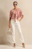 Women Ivory Tapered Formal Trousers sold by Redtag