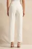 Women Ivory Tapered Formal Trousers sold by Redtag