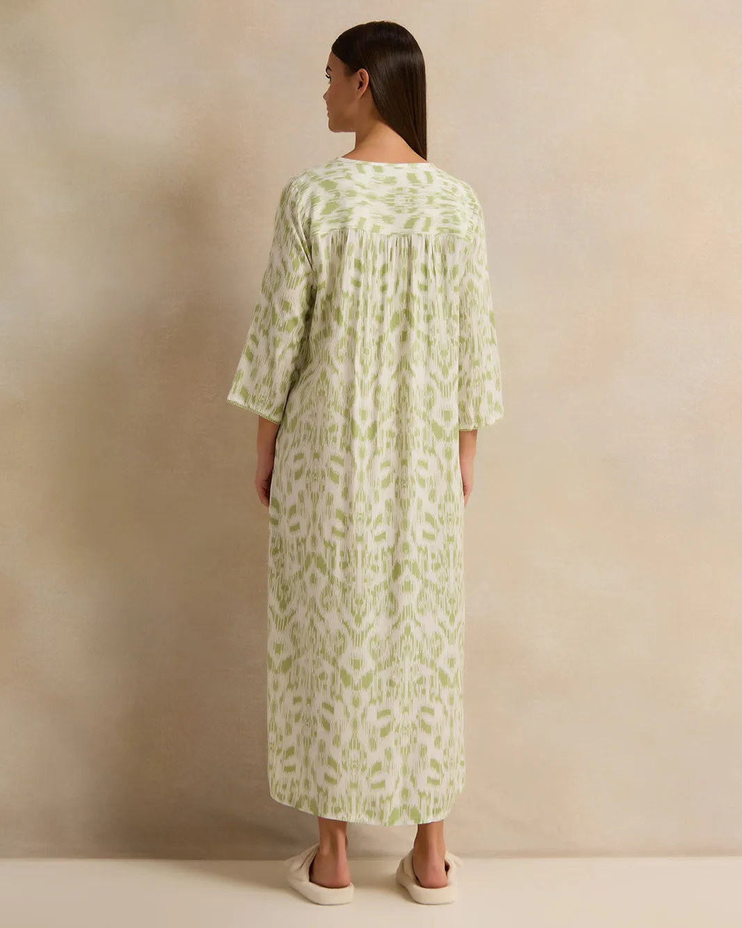 Women Green Allover Print Nightgown sold by Redtag product image thumbnail 3