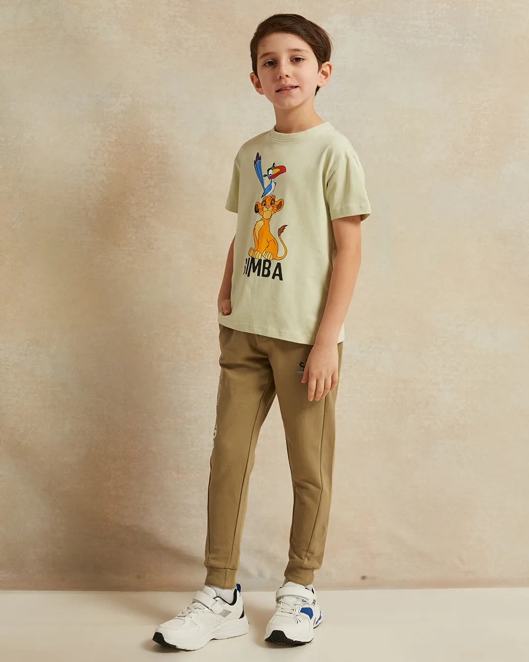 Boys Olive Printed Joggers sold by Redtag product image thumbnail 2