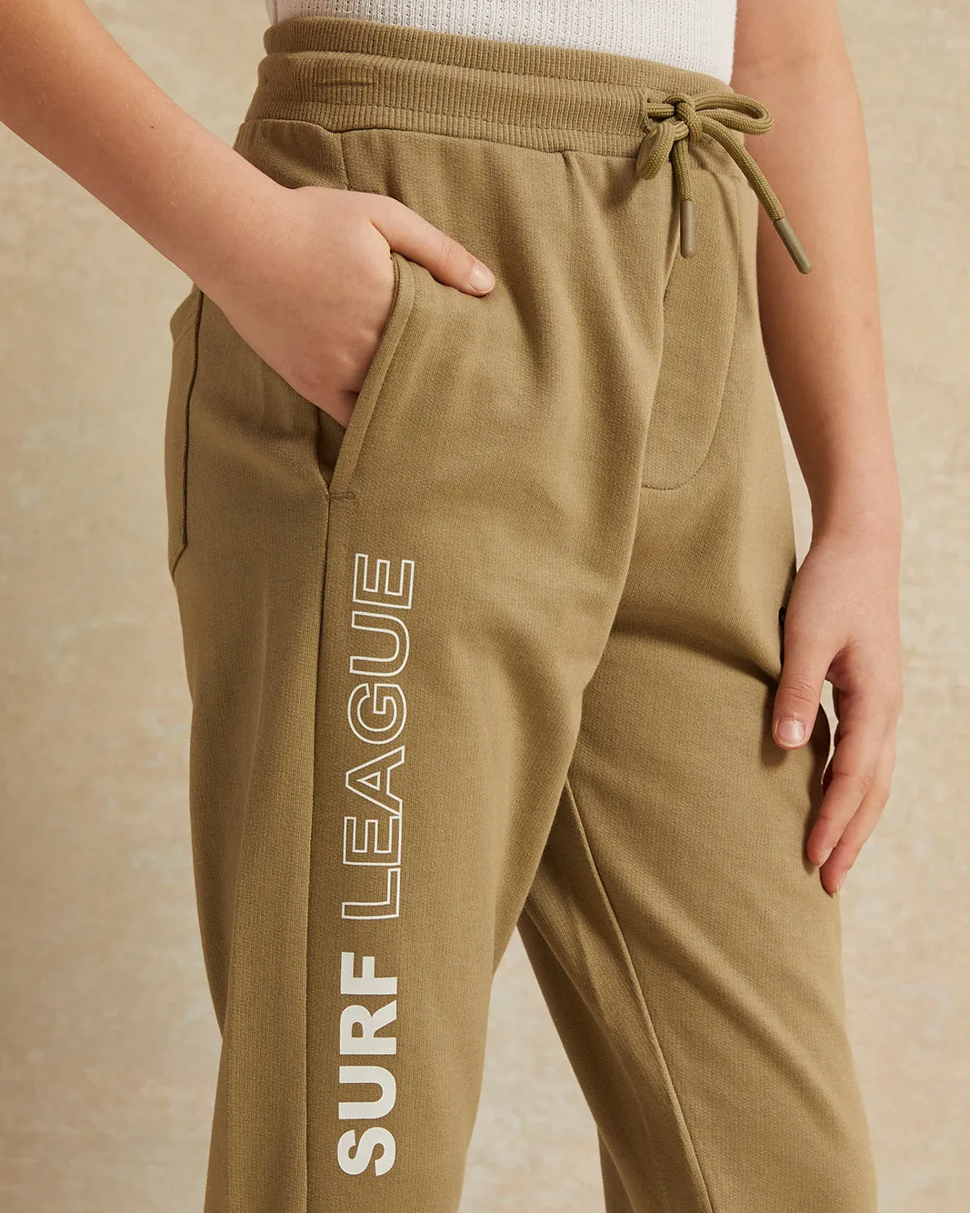 Boys Olive Printed Joggers sold by Redtag product image thumbnail 4