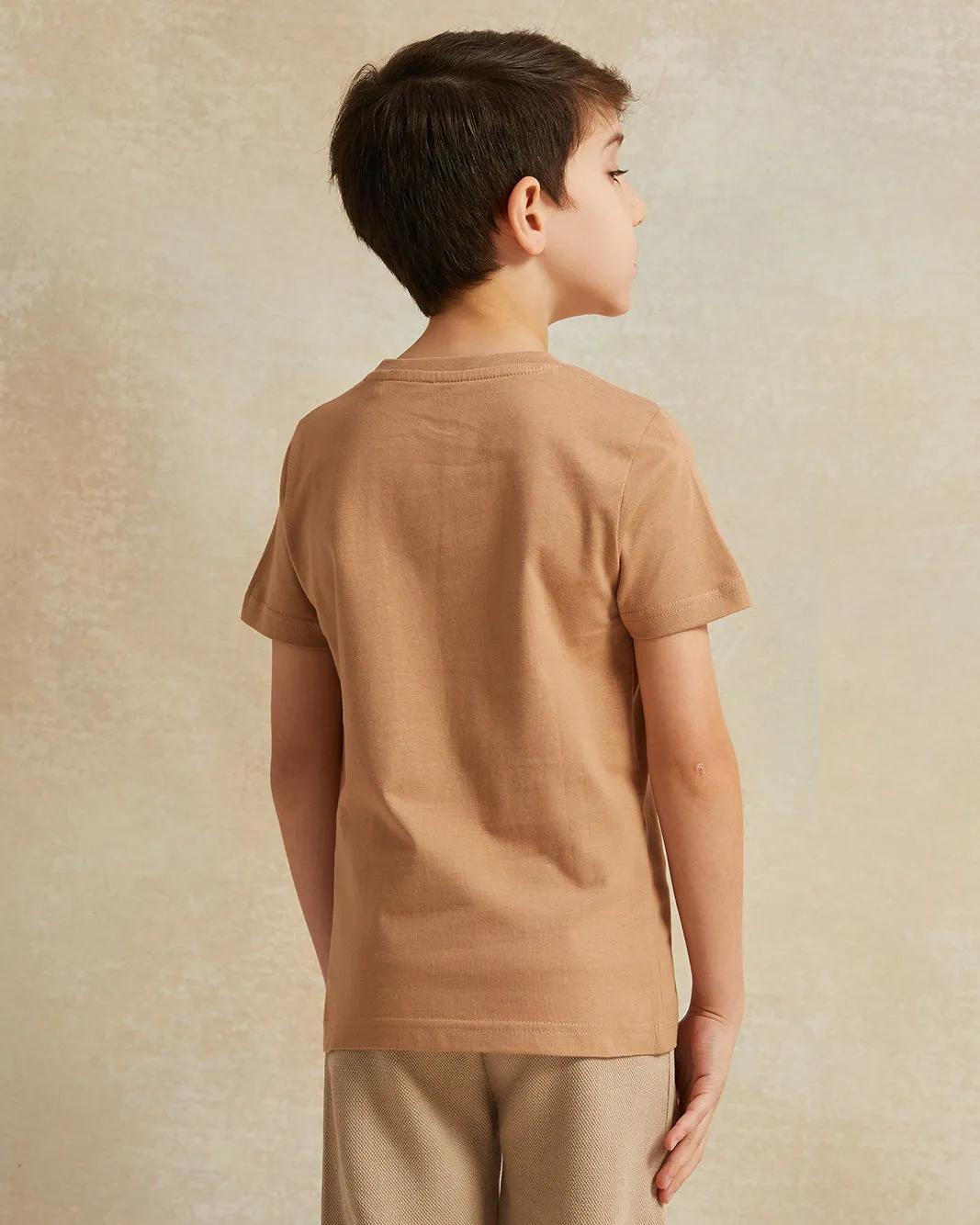 Boys Brown Nasa Graphic Short Sleeve T-Shirt sold by Redtag product image thumbnail 3
