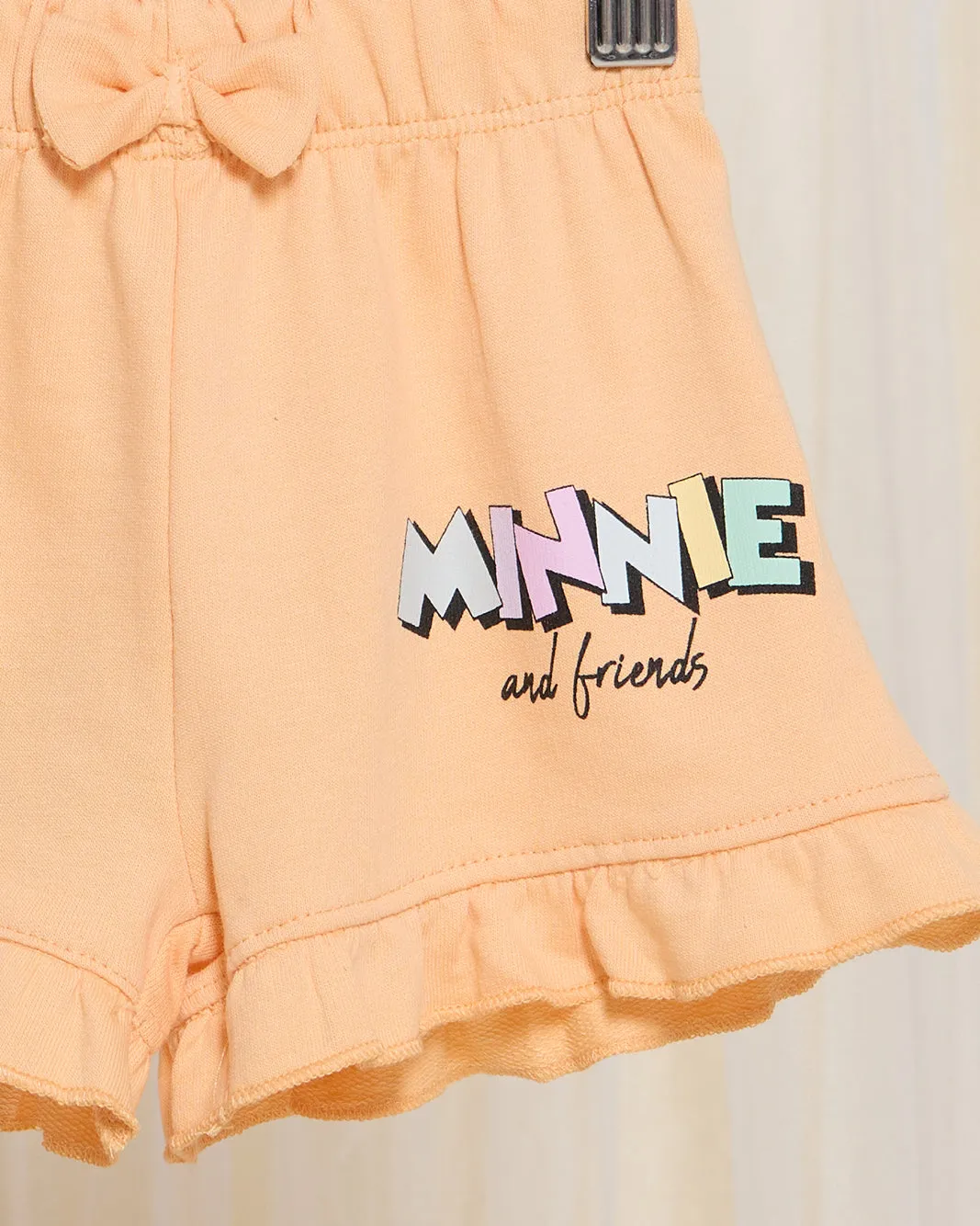 Infant Girls Orange Minnie And Friends Shorts With Frill sold by Redtag product image thumbnail 3