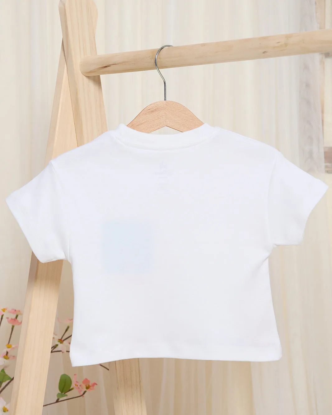 Infant Girls White Ariel Print T-Shirt sold by Redtag product image thumbnail 4