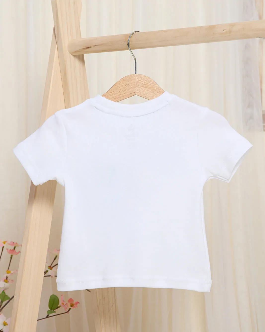 Infant Boys White Stitch Print T-Shirt sold by Redtag product image thumbnail 4