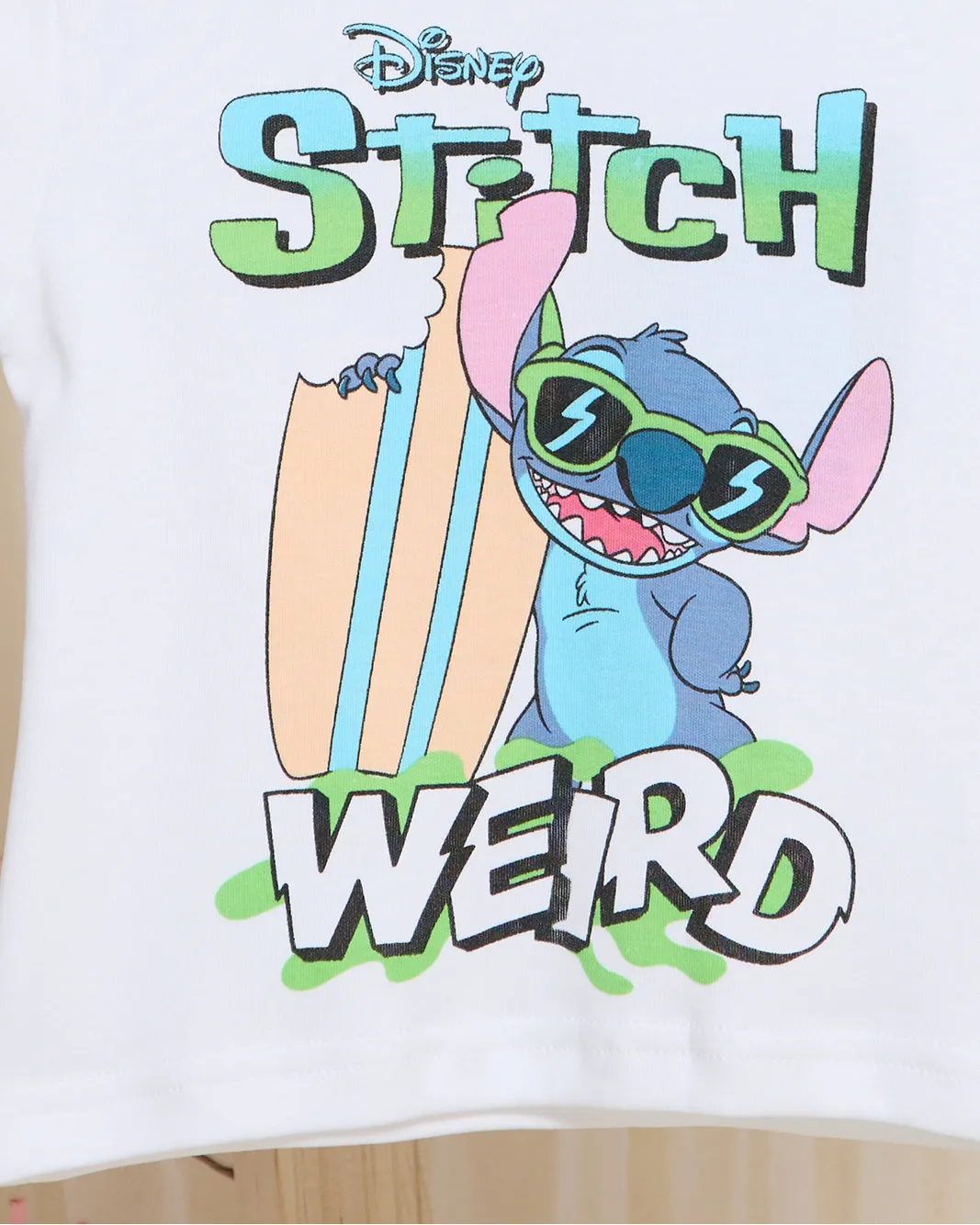 Infant Boys White Stitch Print T-Shirt sold by Redtag product image thumbnail 3