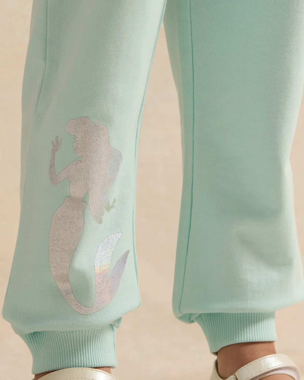 Girls Mint Ariel Placement Print Active Pants sold by Redtag product image thumbnail 5