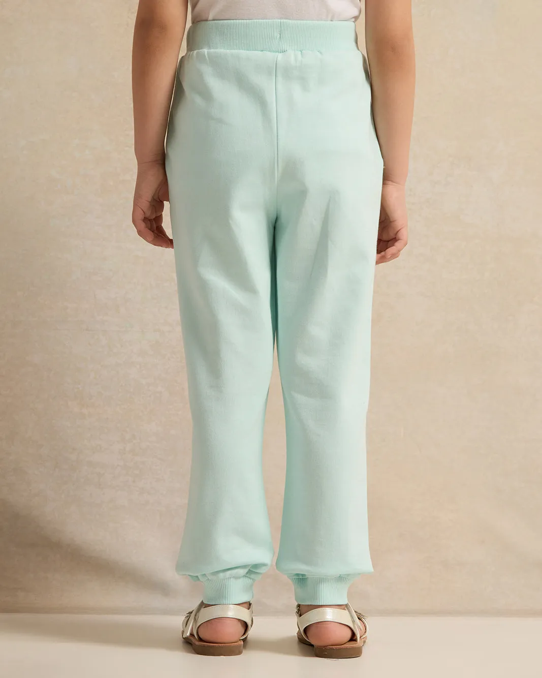 Girls Mint Ariel Placement Print Active Pants sold by Redtag product image thumbnail 3