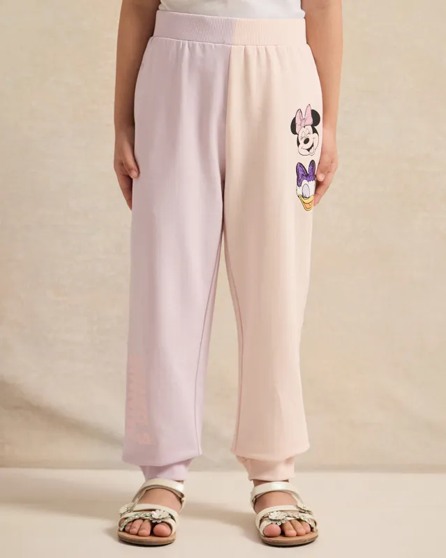 Girls Pink Minnie & Daisy Placement Print Active Pant sold by Redtag