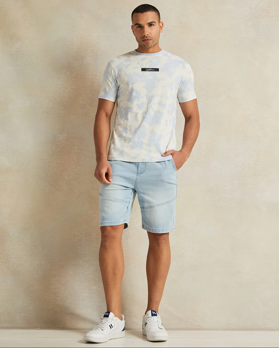 Men Blue Printed T-Shirt sold by Redtag product image thumbnail 2