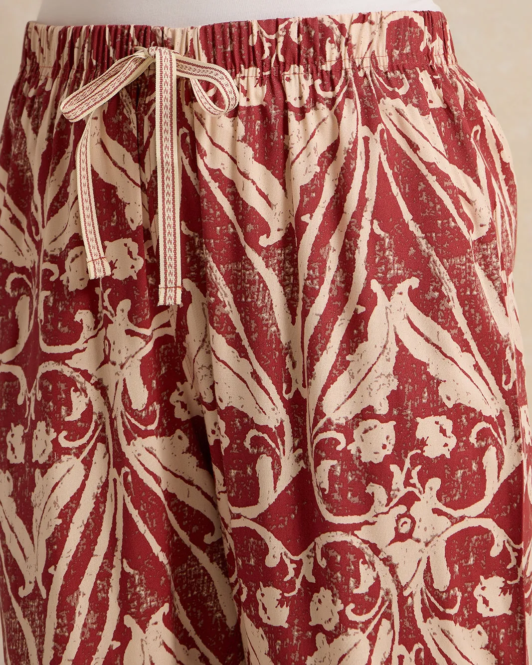 Women Pink Floral Print Pyjama Bottom sold by Redtag product image thumbnail 4