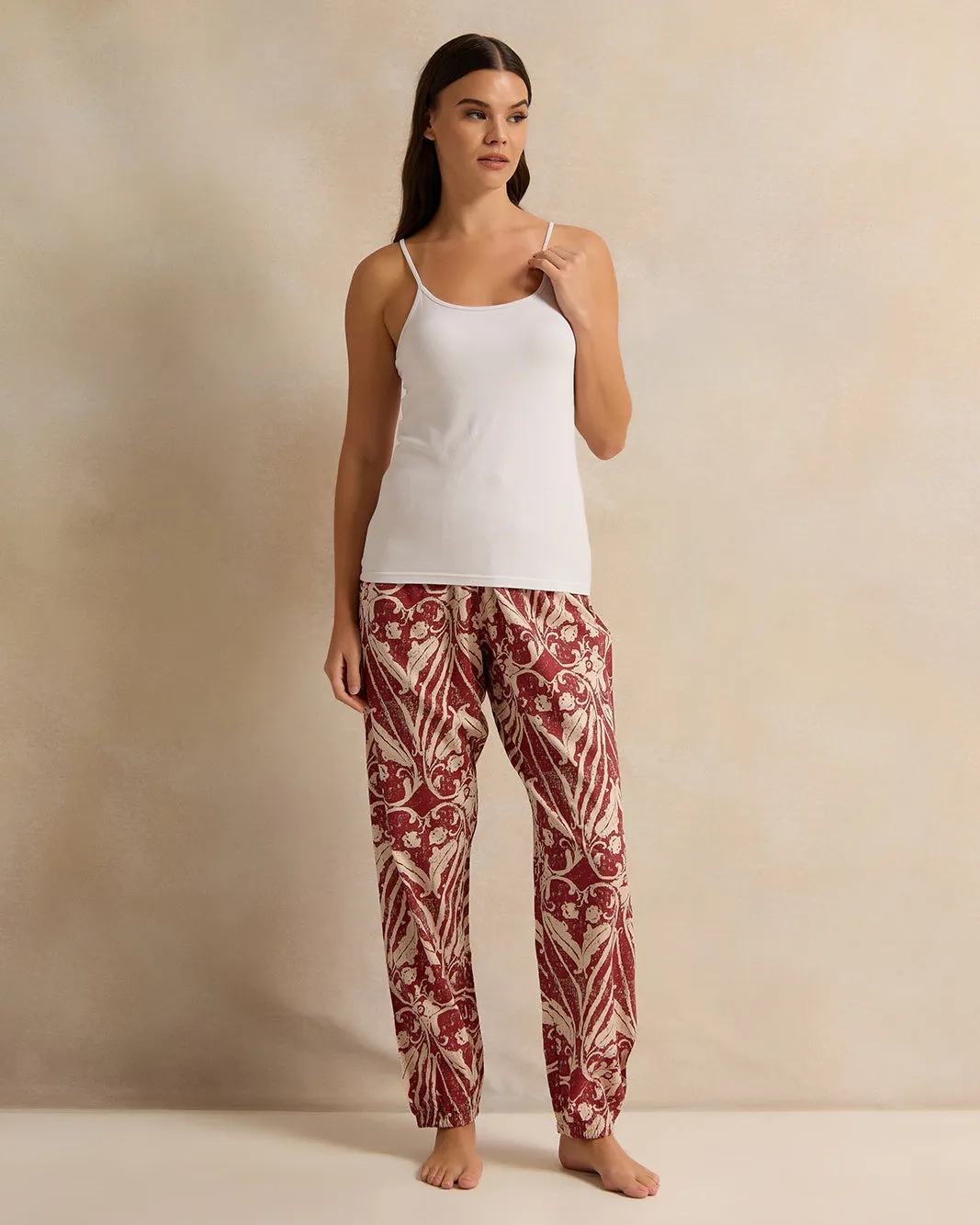 Women Pink Floral Print Pyjama Bottom sold by Redtag product image thumbnail 2