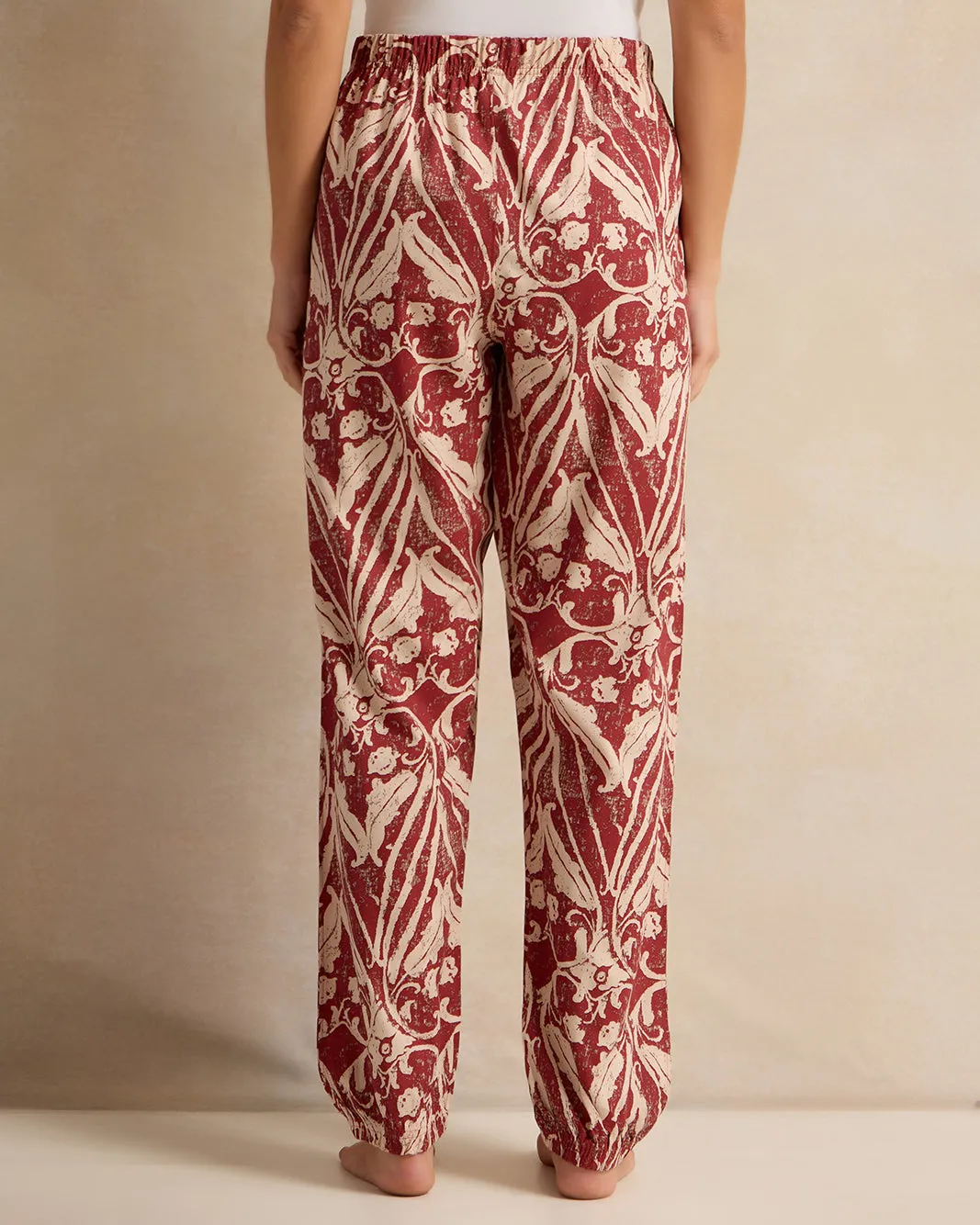 Women Pink Floral Print Pyjama Bottom sold by Redtag product image thumbnail 3