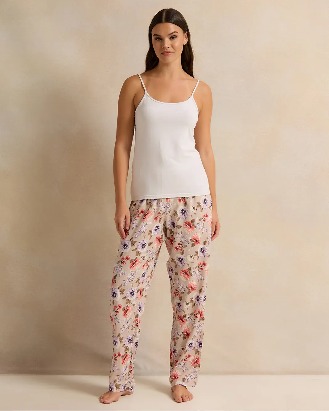 Women Beige Floral Print Pyjama Bottom sold by Redtag product image thumbnail 2