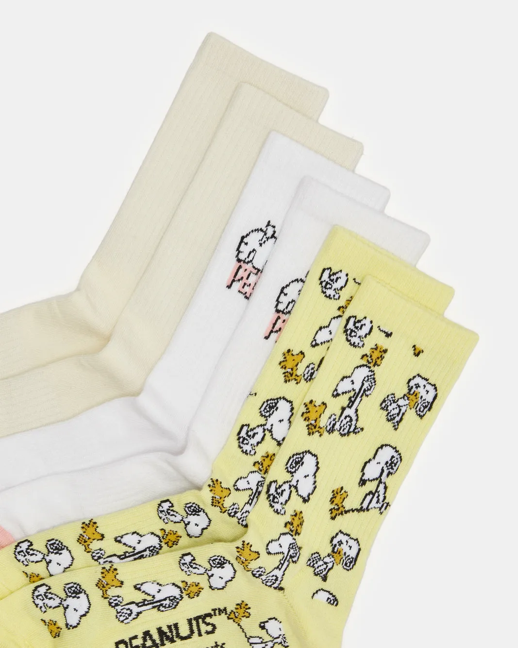 Women Assorted Snoopy Print Crew Length Socks (3 Pairs) sold by Redtag product image thumbnail 3