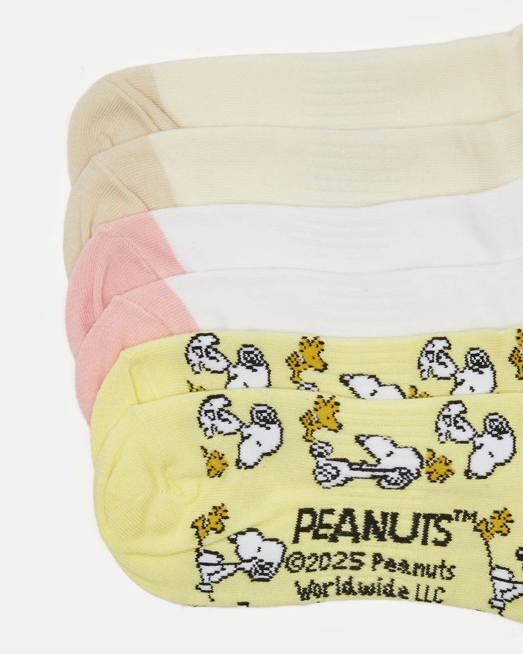 Women Assorted Snoopy Print Crew Length Socks (3 Pairs) sold by Redtag product image thumbnail 2