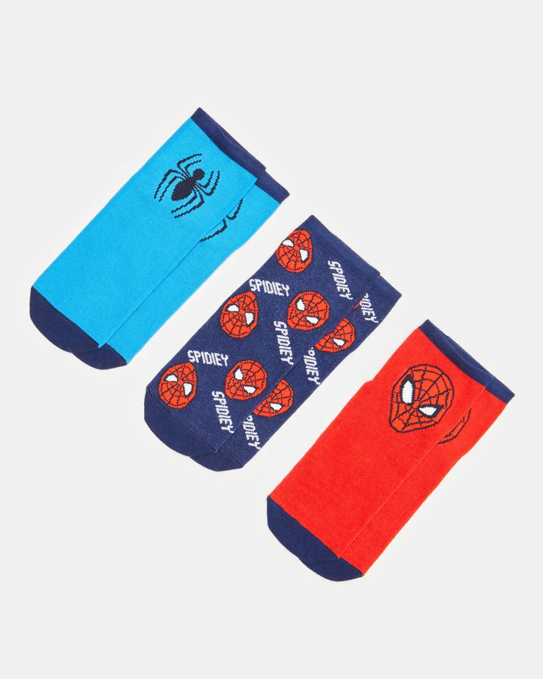 Senior Boys Assorted Printed Ankle Socks Set (3 Pairs) sold by Redtag
