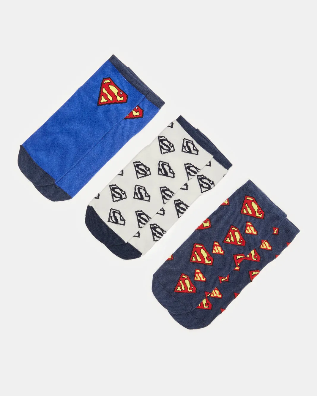 Senior Boys Assorted Printed Ankle Socks Set (3 Pairs) sold by Redtag