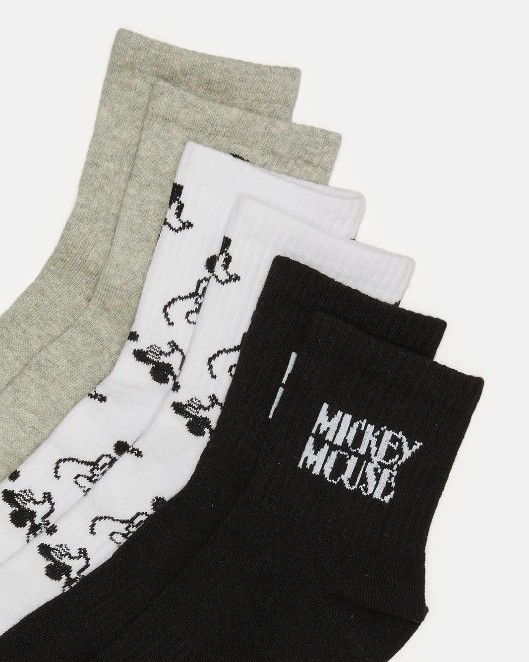 Women Assorted Crew Length Socks Set (3 Pairs) sold by Redtag product image thumbnail 2