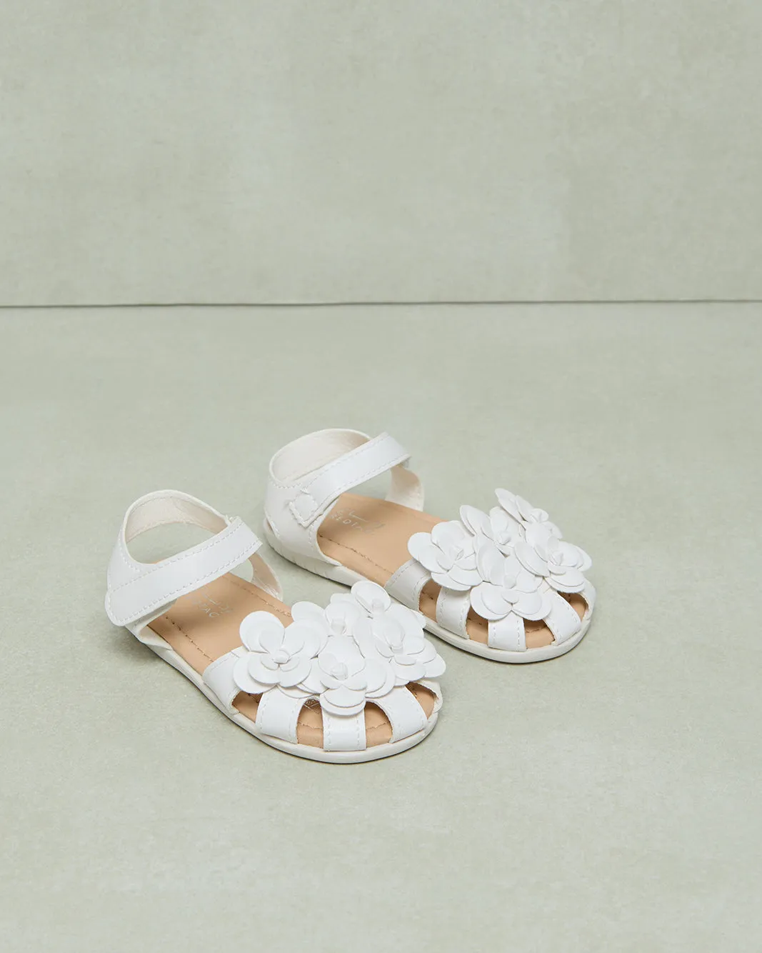 Infant Girls White Floral Sandals Ballerina sold by Redtag product image thumbnail 2