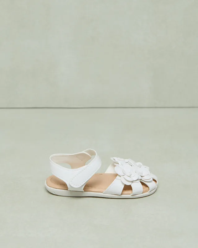 Infant Girls White Floral Sandals Ballerina sold by Redtag