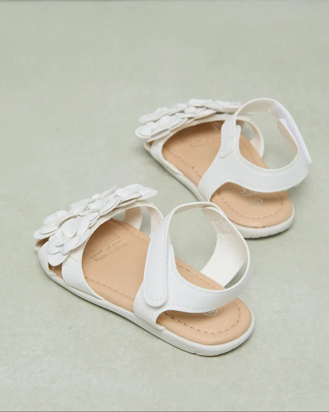 Infant Girls White Floral Sandals Ballerina sold by Redtag product image thumbnail 4
