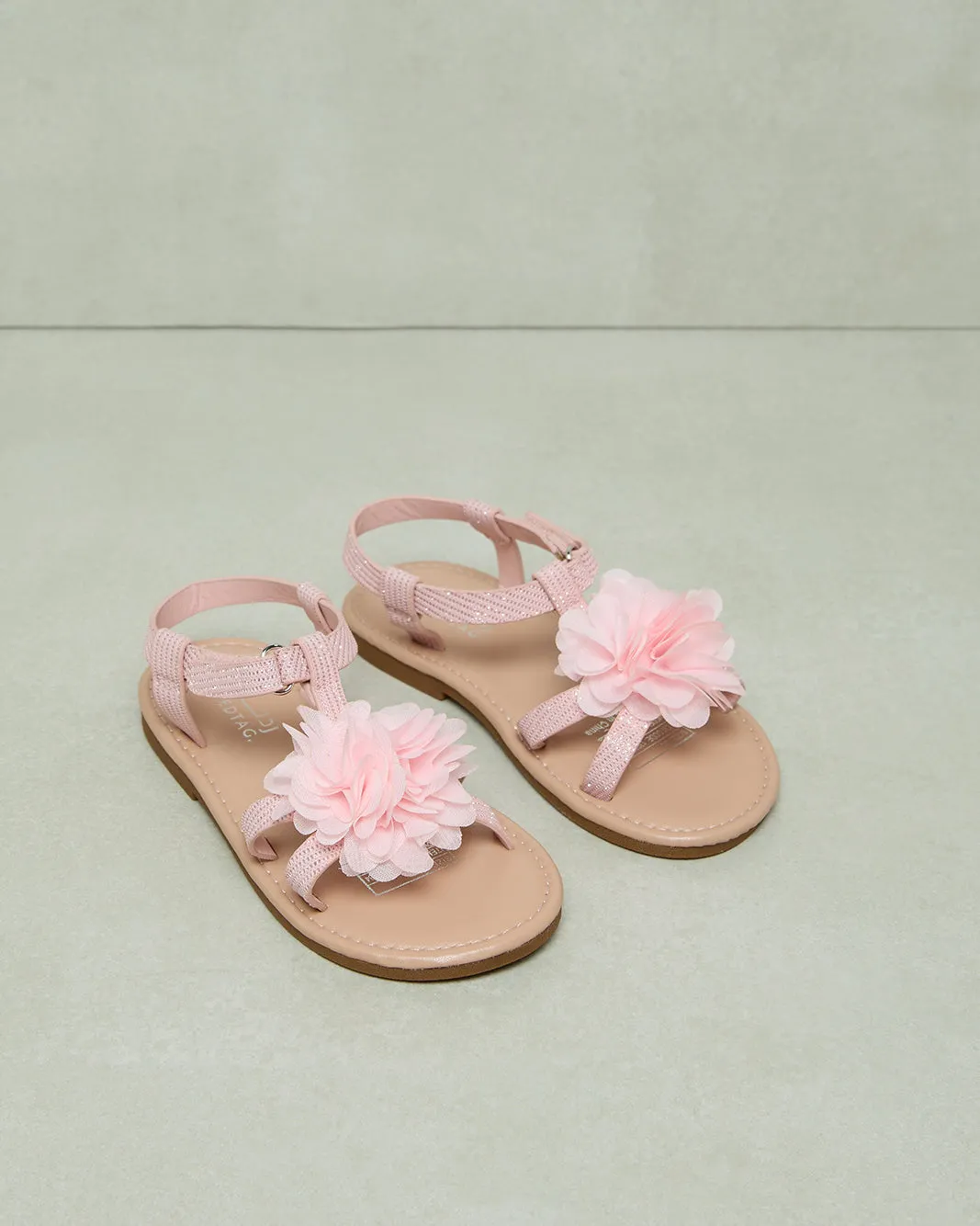 Girls Pink Flower Sandal sold by Redtag product image thumbnail 2
