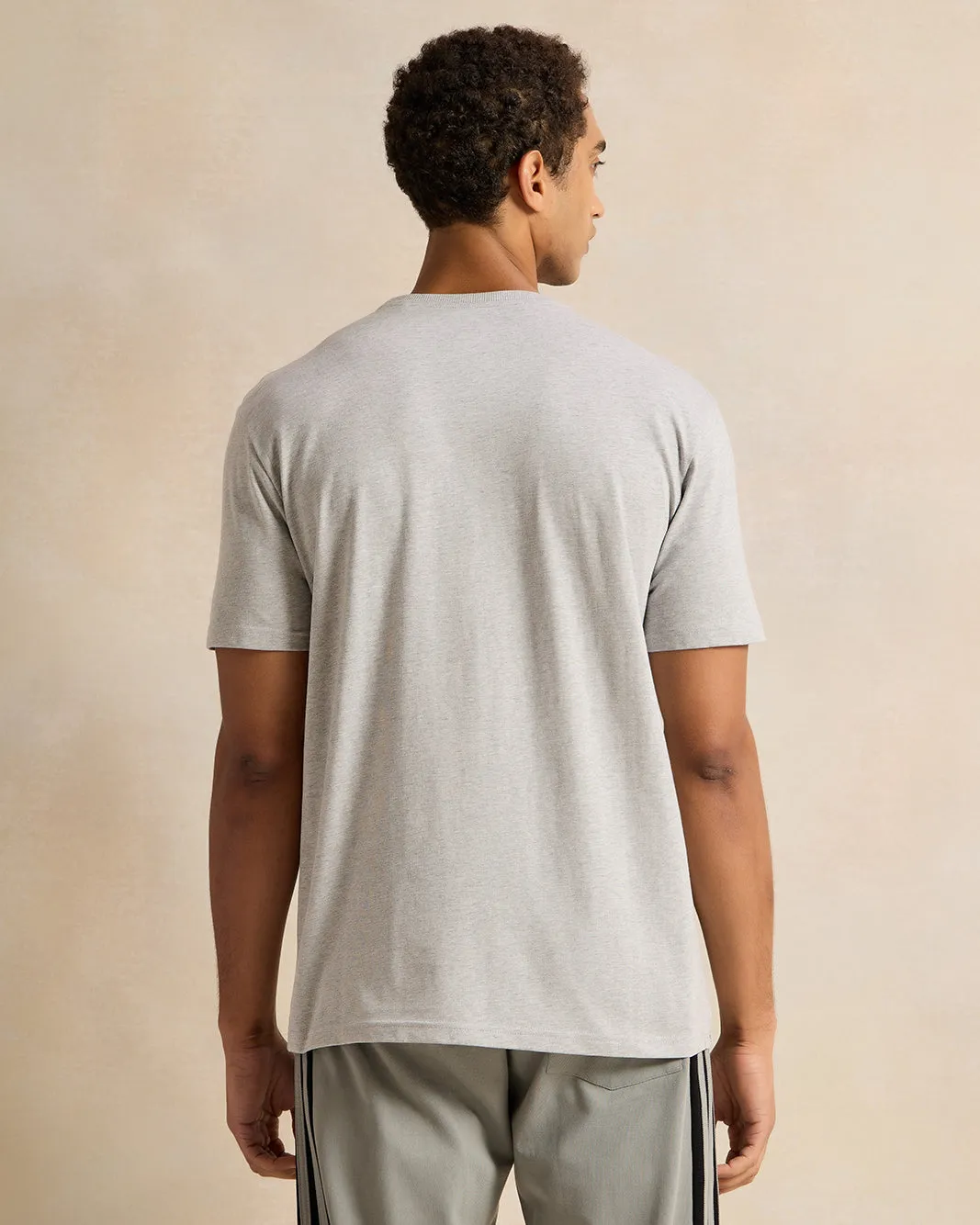 Men Grey Drift Print T-Shirt sold by Redtag product image thumbnail 3