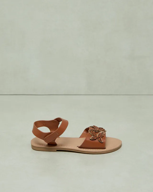 Girls Brown Embellished Sandal sold by Redtag