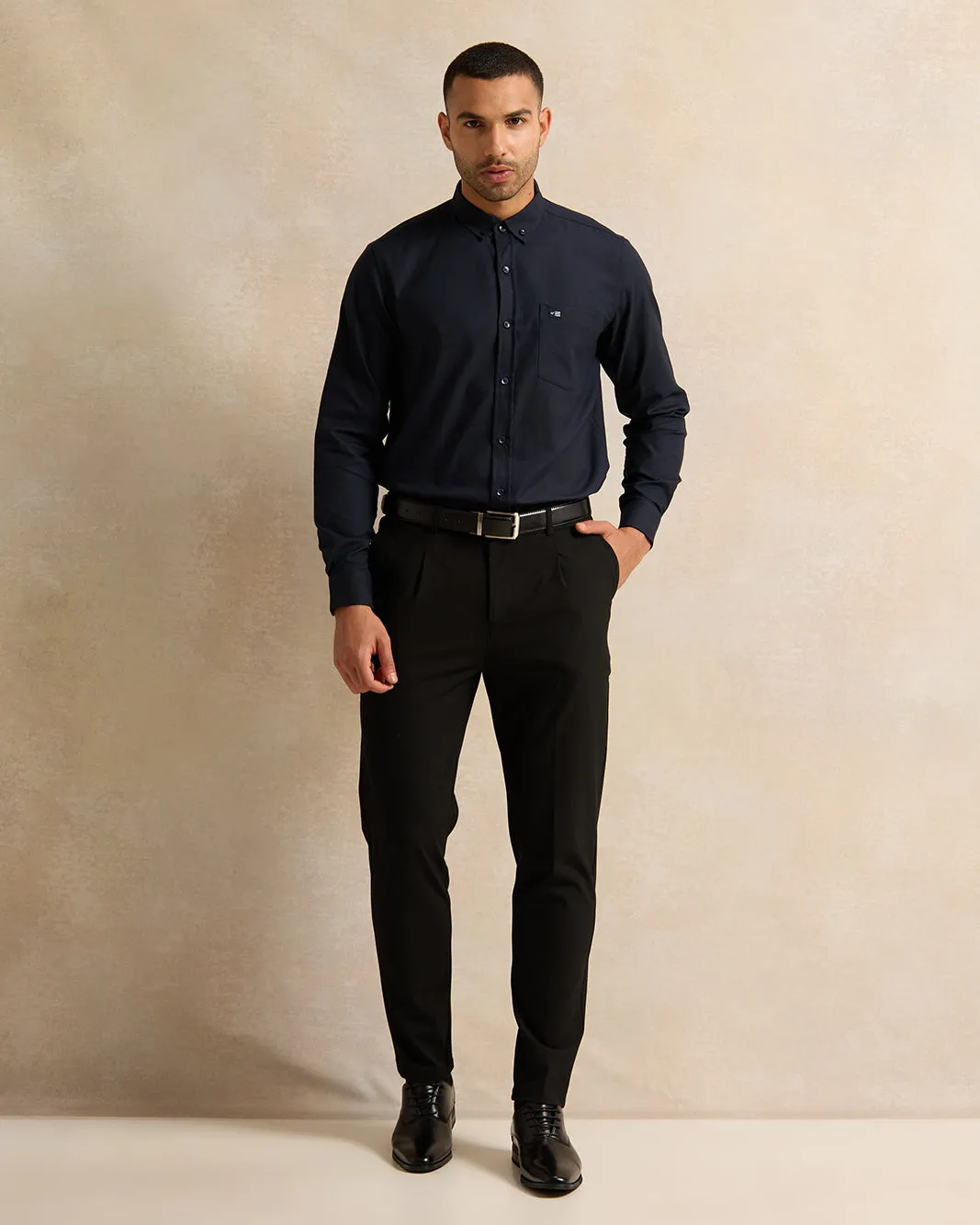 Men Black Chino Pants sold by Redtag product image thumbnail 2