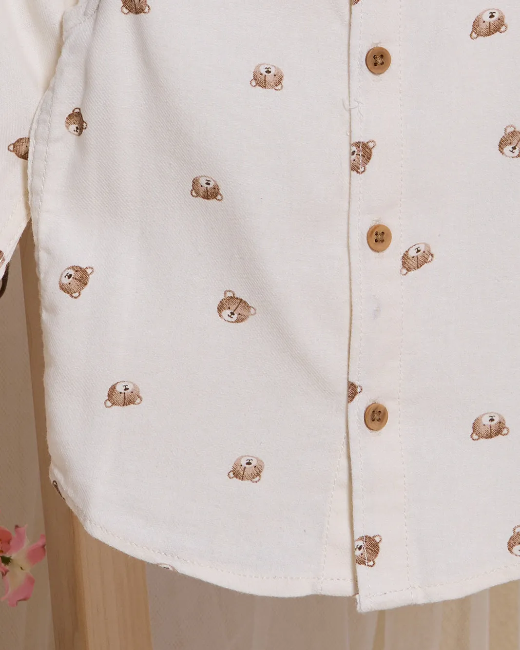 Infant Boys Cream Printed Shirt sold by Redtag product image thumbnail 3