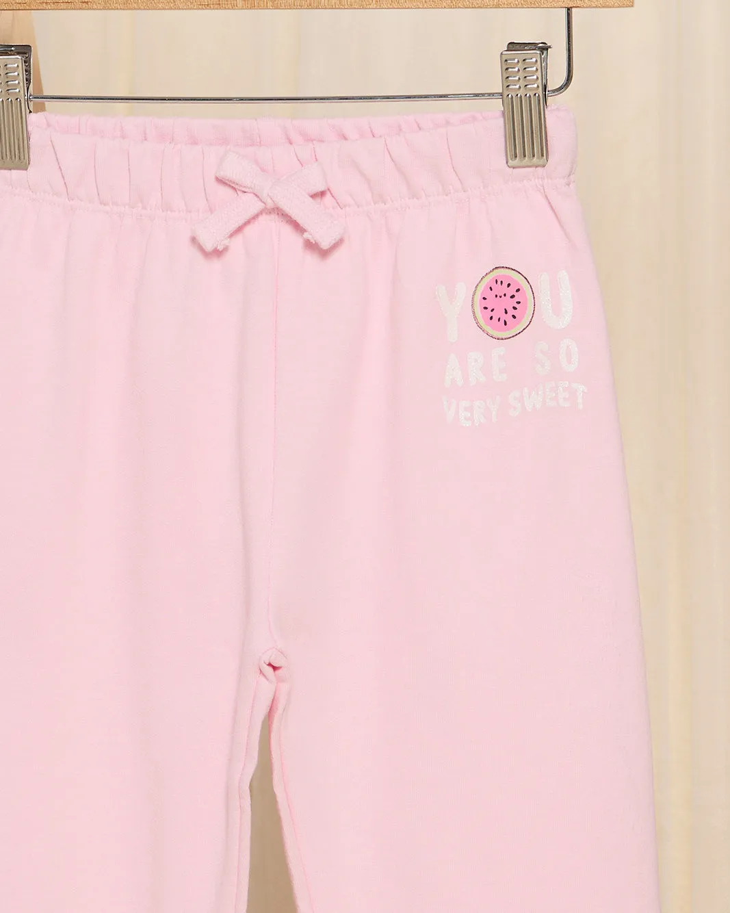 Infant Girls Pink Printed Joggers sold by Redtag product image thumbnail 2