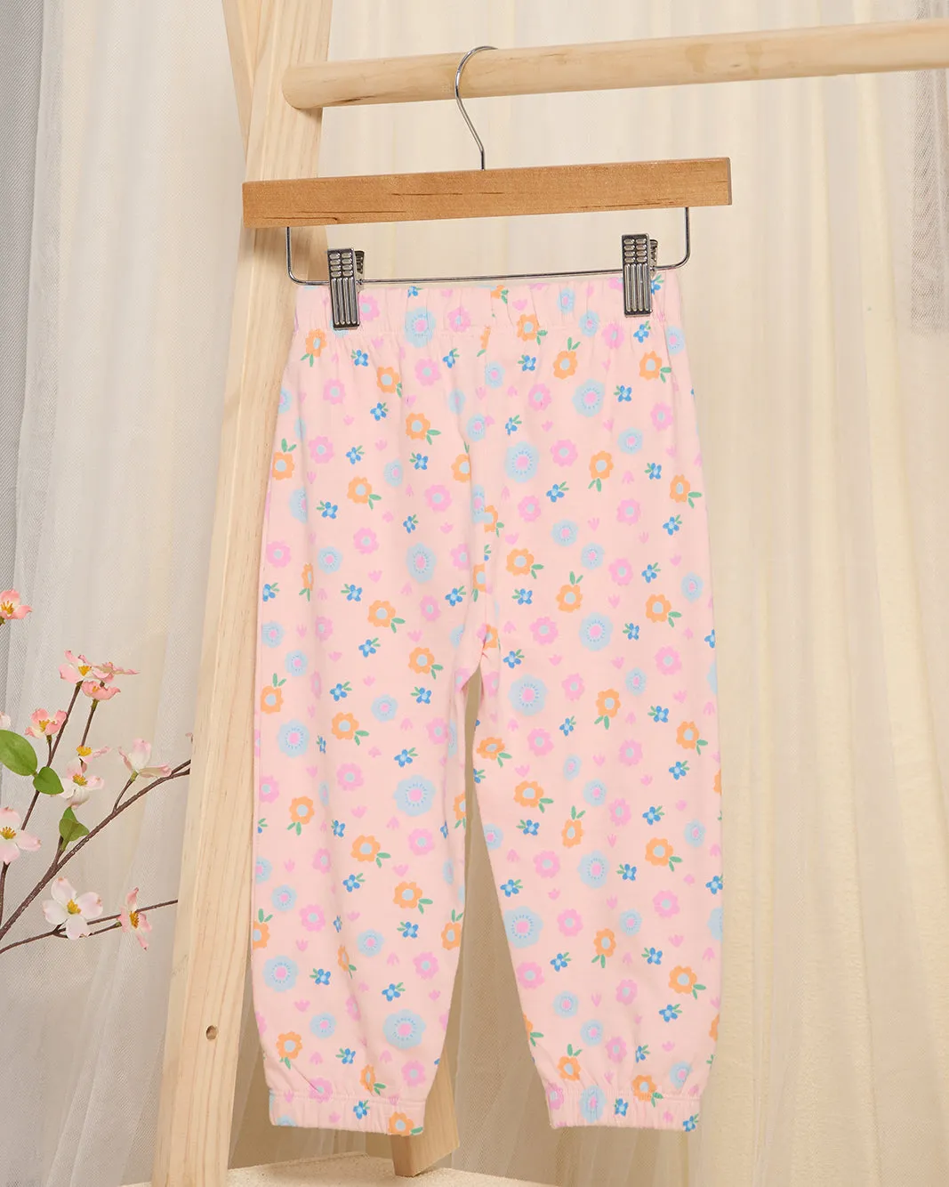 Infant Girls Pink Printed Joggers sold by Redtag product image thumbnail 4