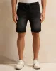 Men Black Denim Shorts sold by Redtag